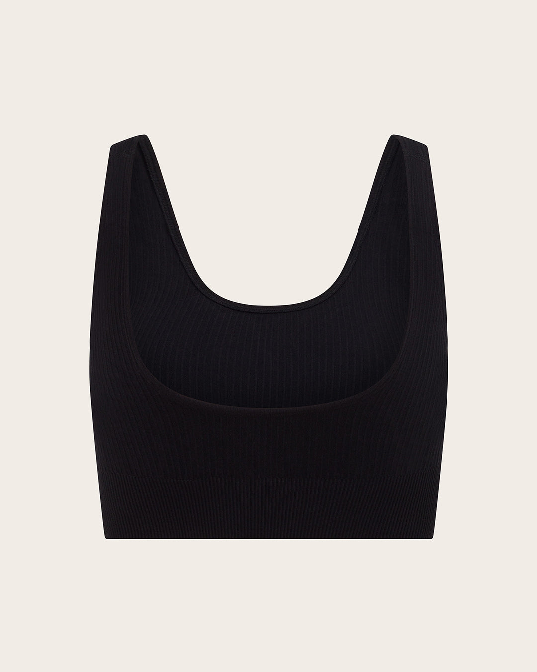 Ribbed Seamfree Crop - Black
