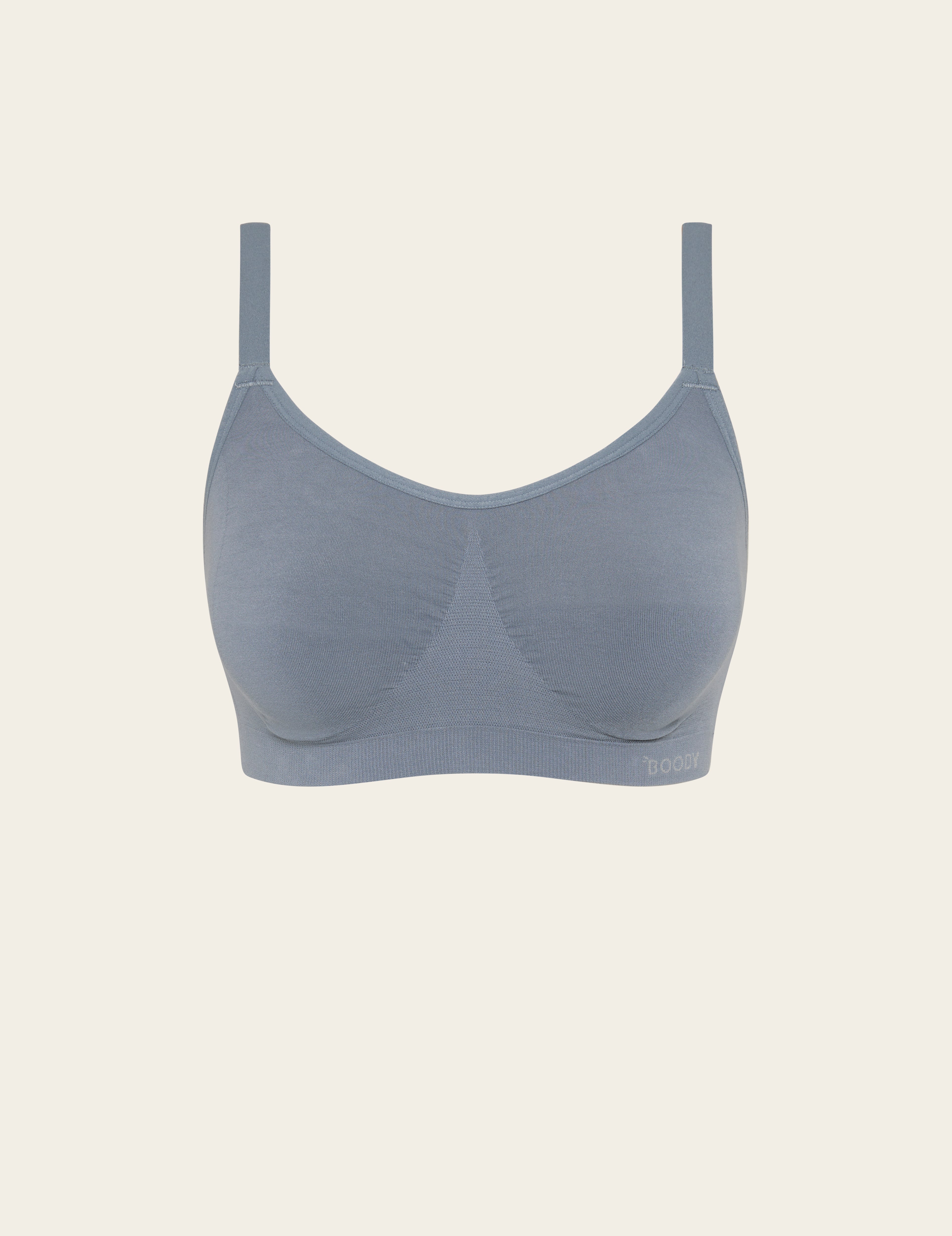 Full Bust Wireless Bra - Dusty Blue