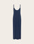 V-Neck Slip Dress - Navy
