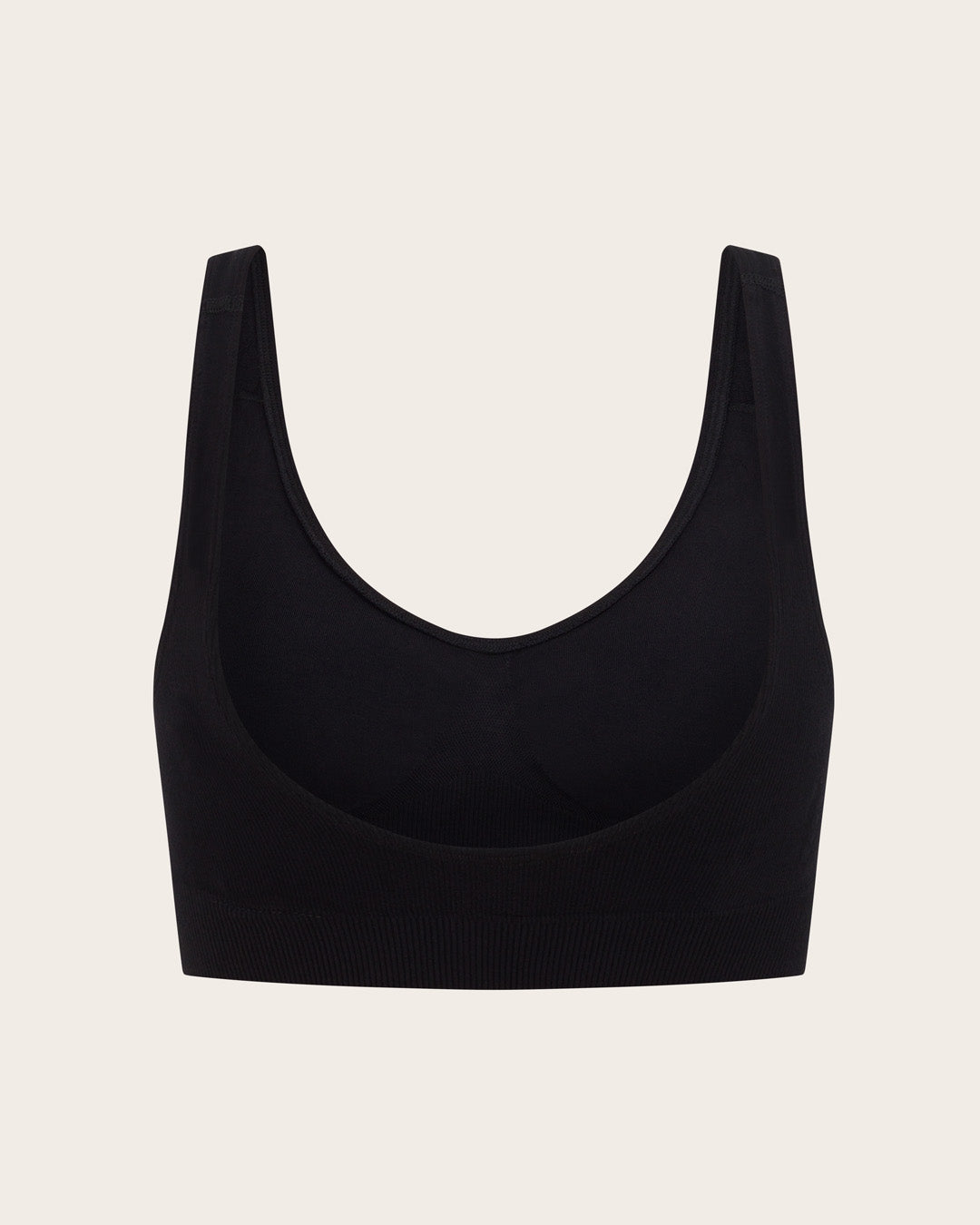 Seamfree Padded Crop Bra - Black