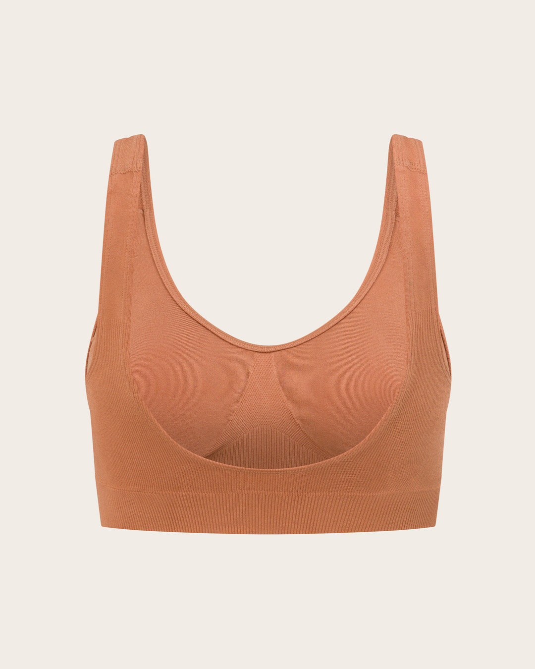 Seamfree Padded Crop Bra - Dune