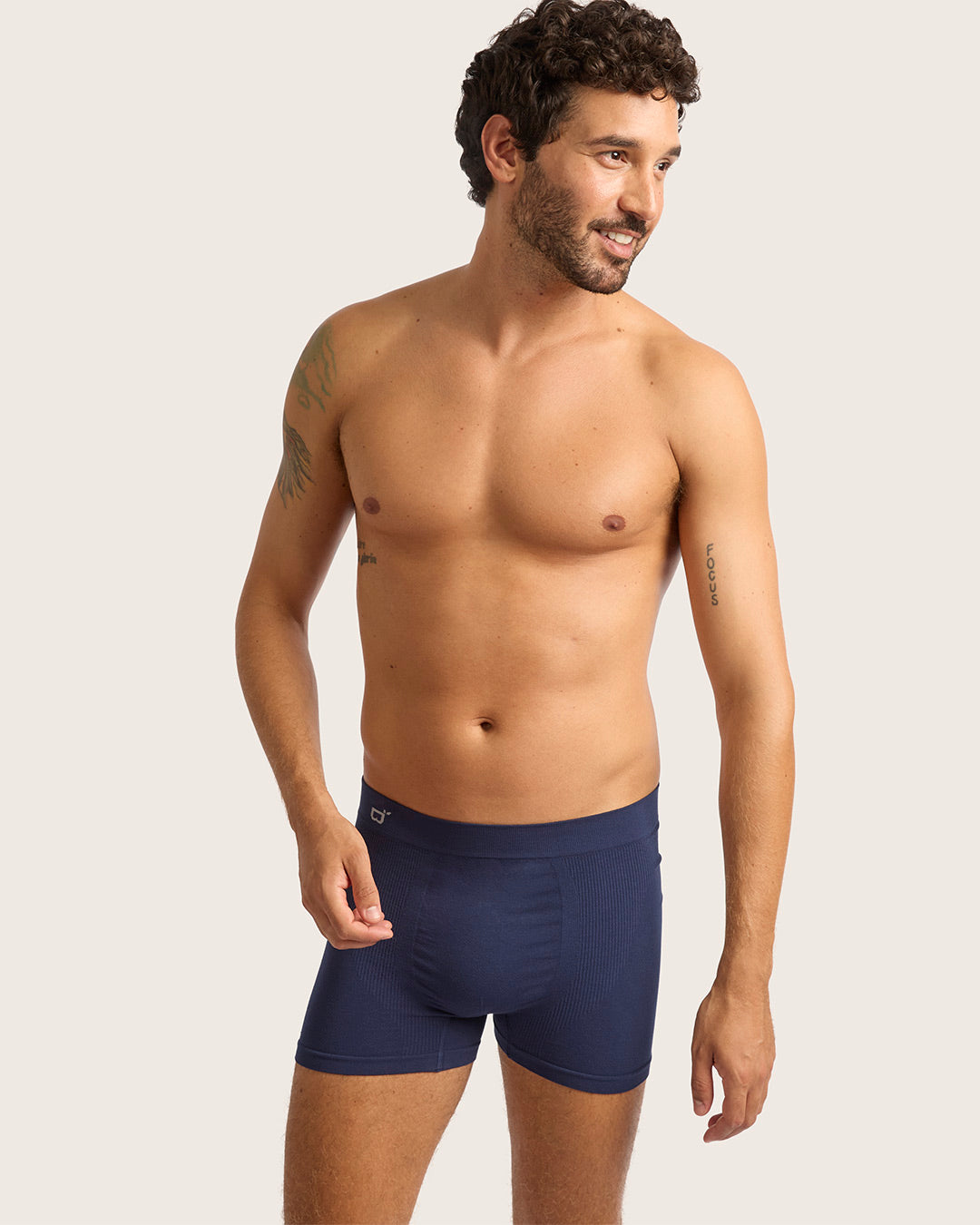 Men's Seamfree Boxer Briefs - Navy
