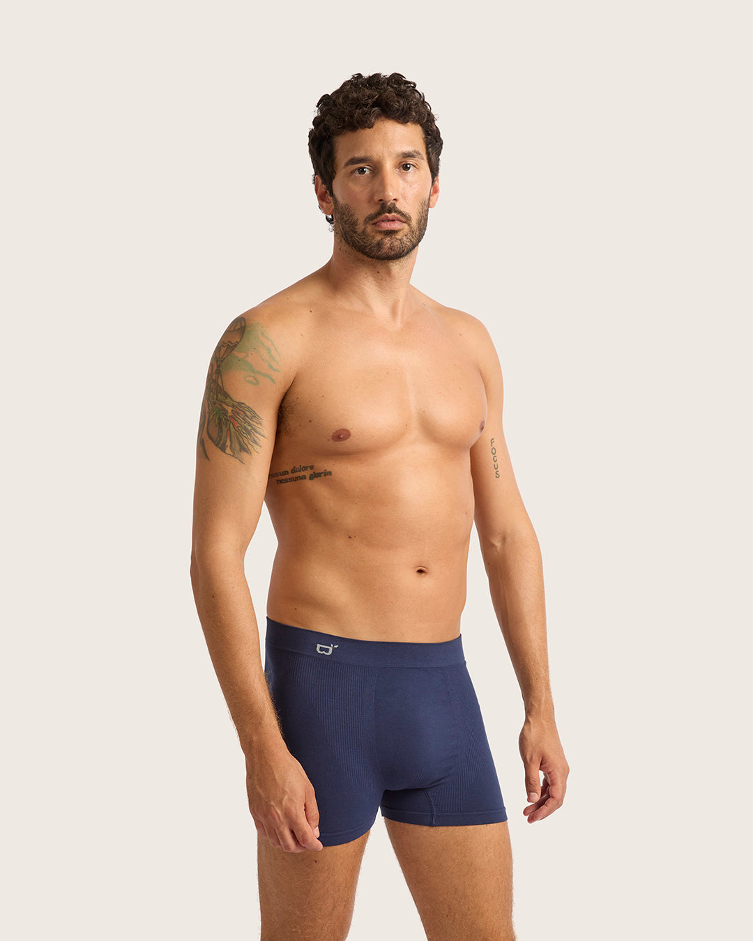 Men's Seamfree Boxer Briefs - Navy