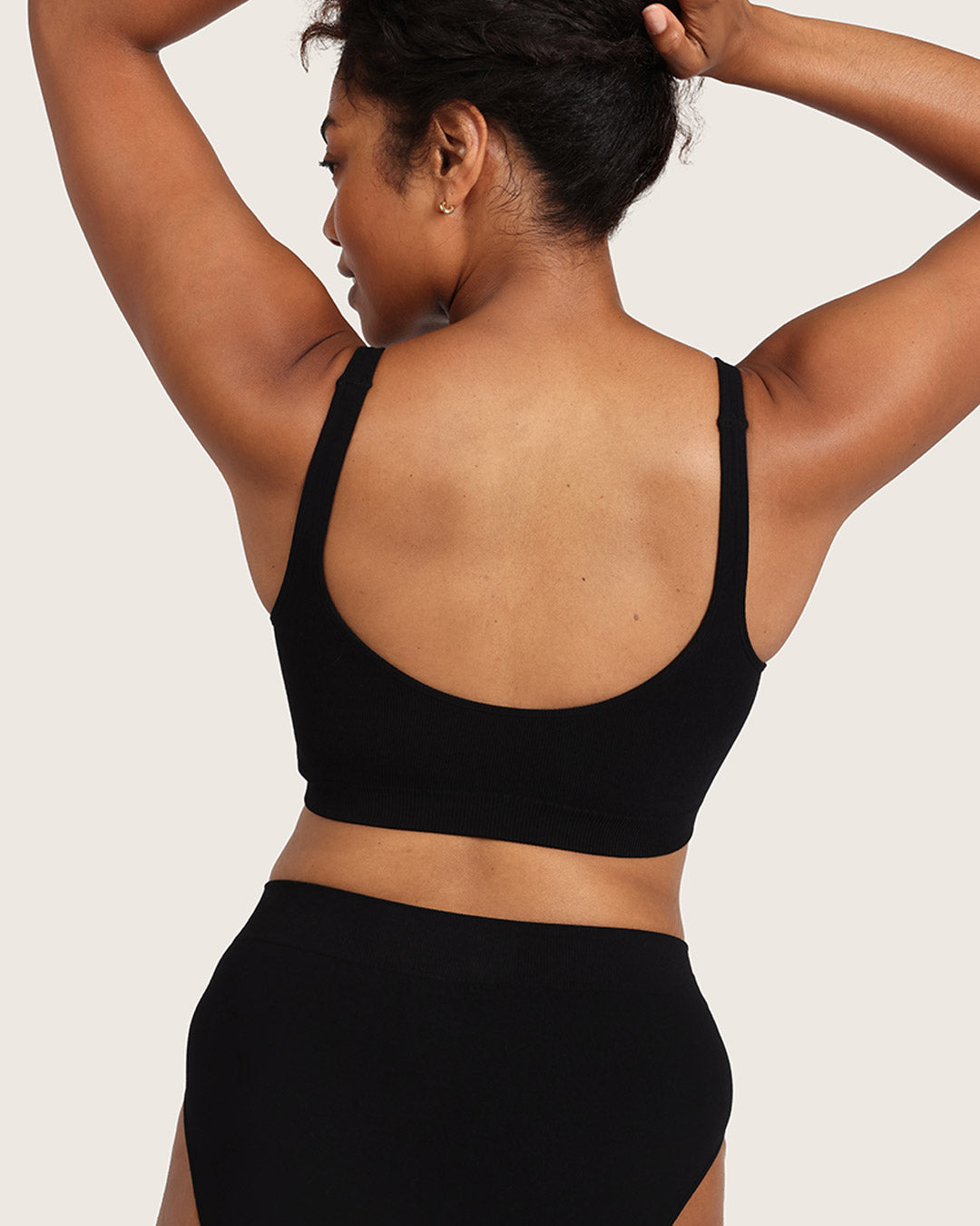 Seamfree Crop Bra - Black