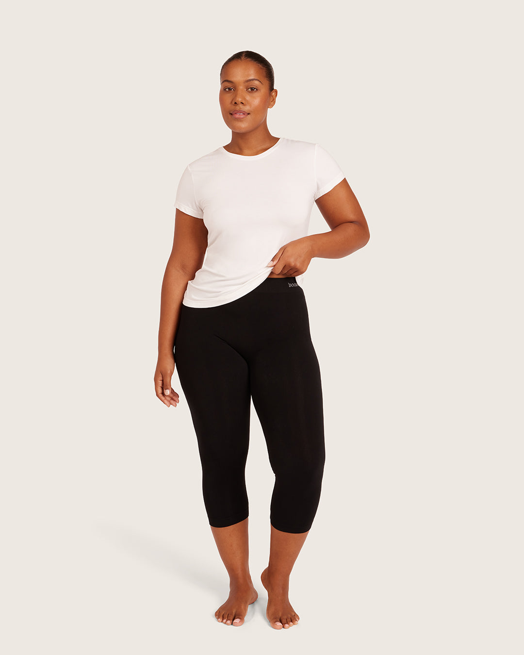 Women's Base Layer Crew Neck T-Shirt - White