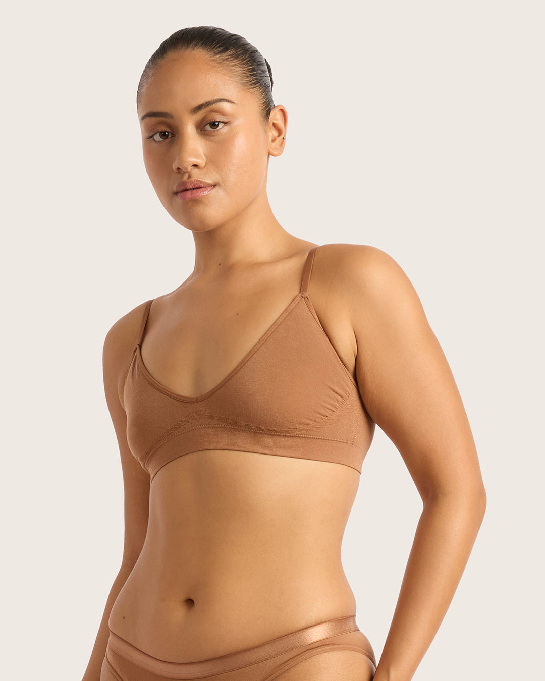 LYOLYTE Triangle Bralette - Maple