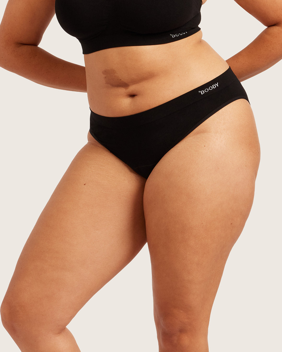 Period & Leak Proof - Classic Bikini - Light - Moderate - Black