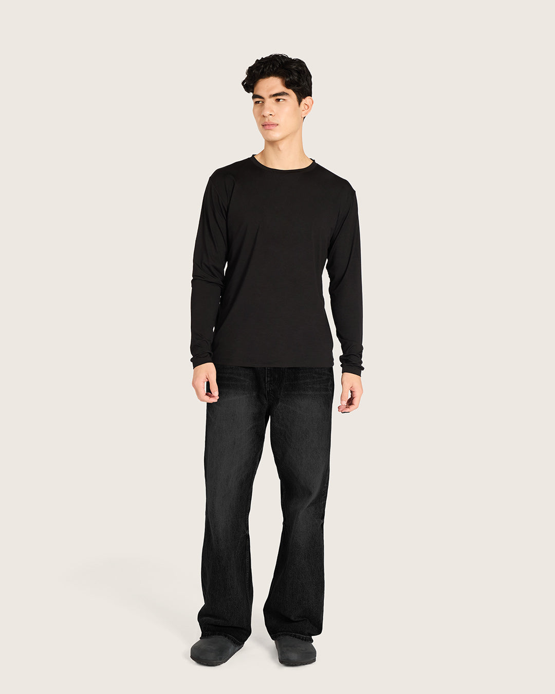 Men's Classic Long Sleeve T-Shirt - Black