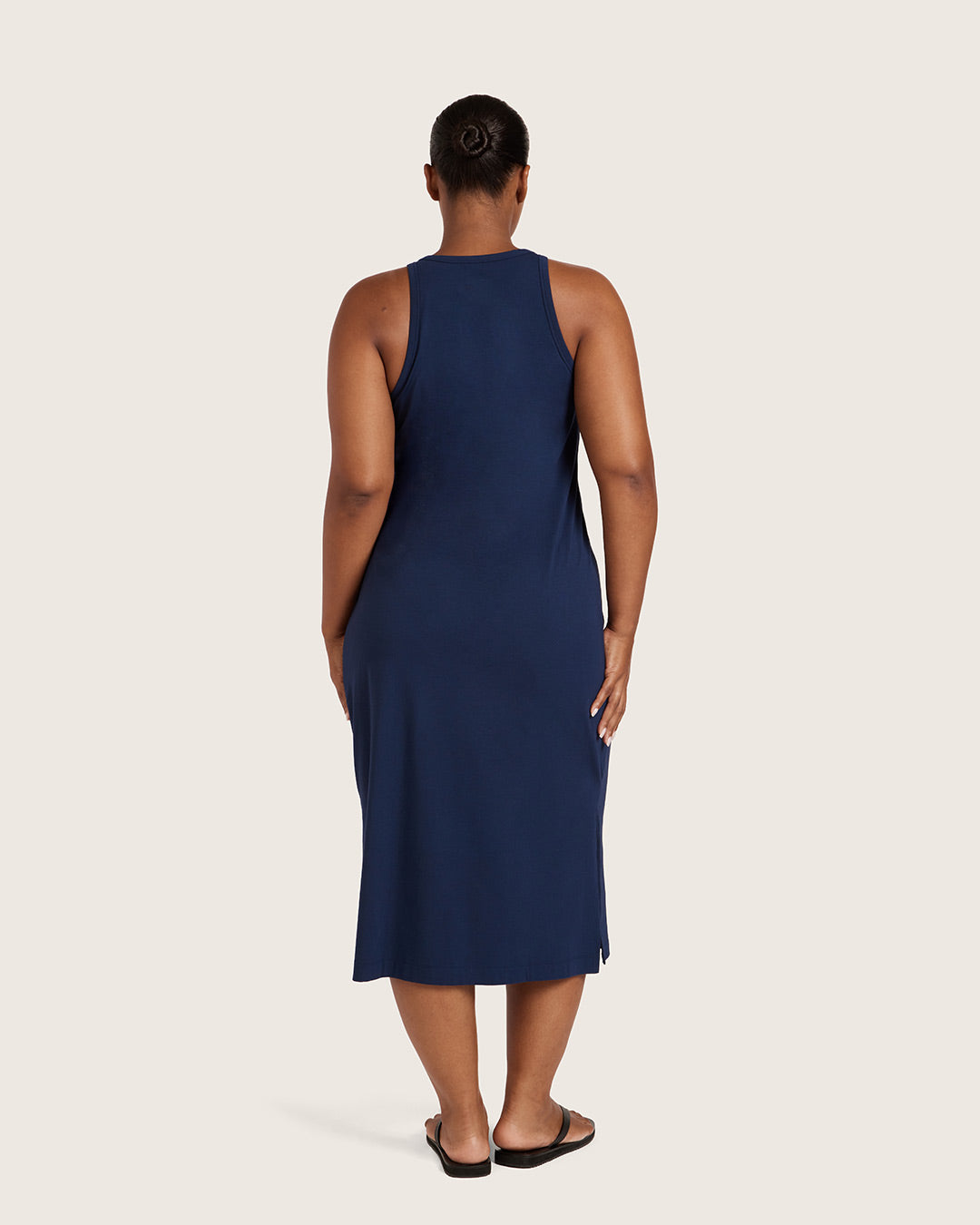 Women's Bamboo Racerback Dress in Navy – Boody AU