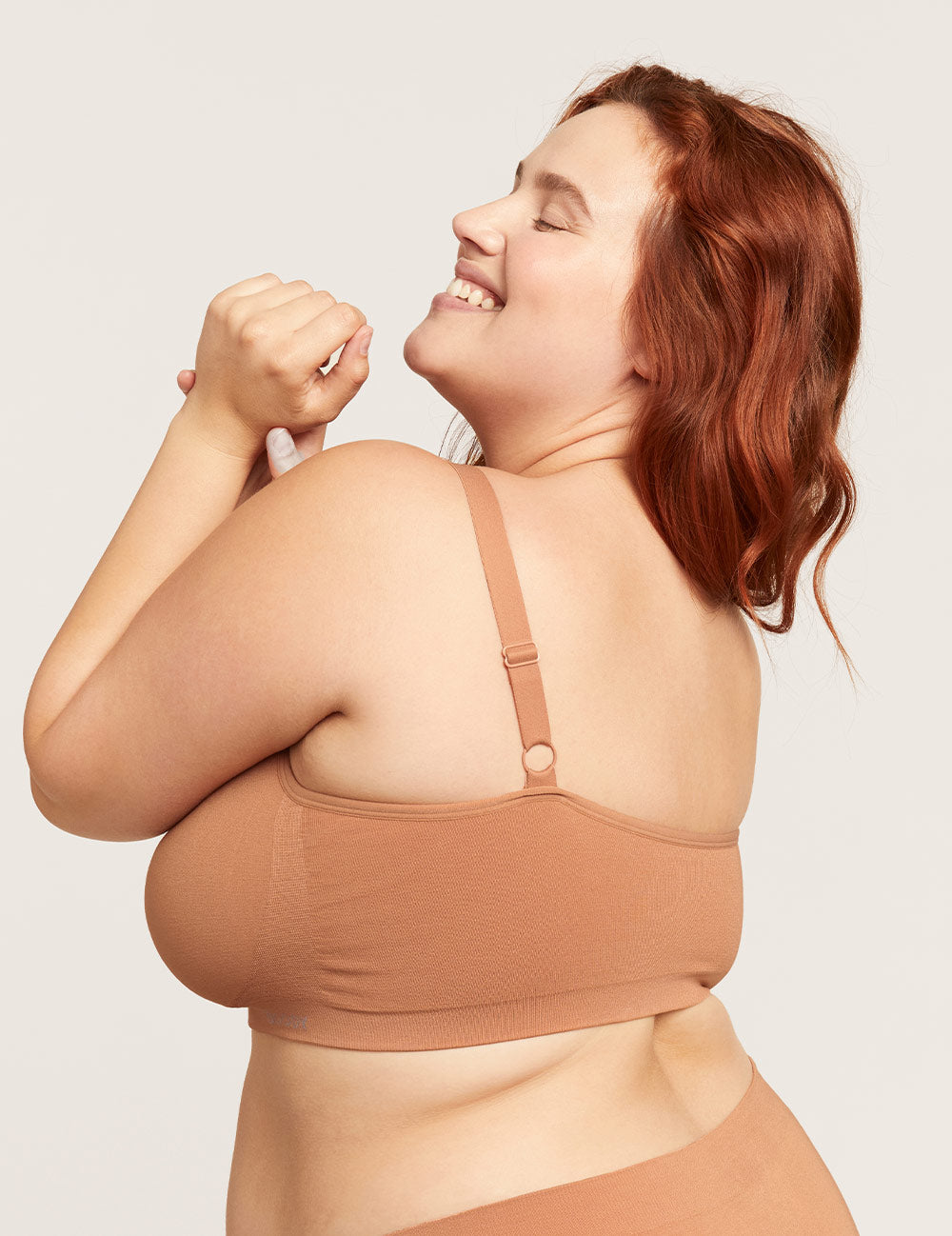 Full Bust Wireless Bra - Dune