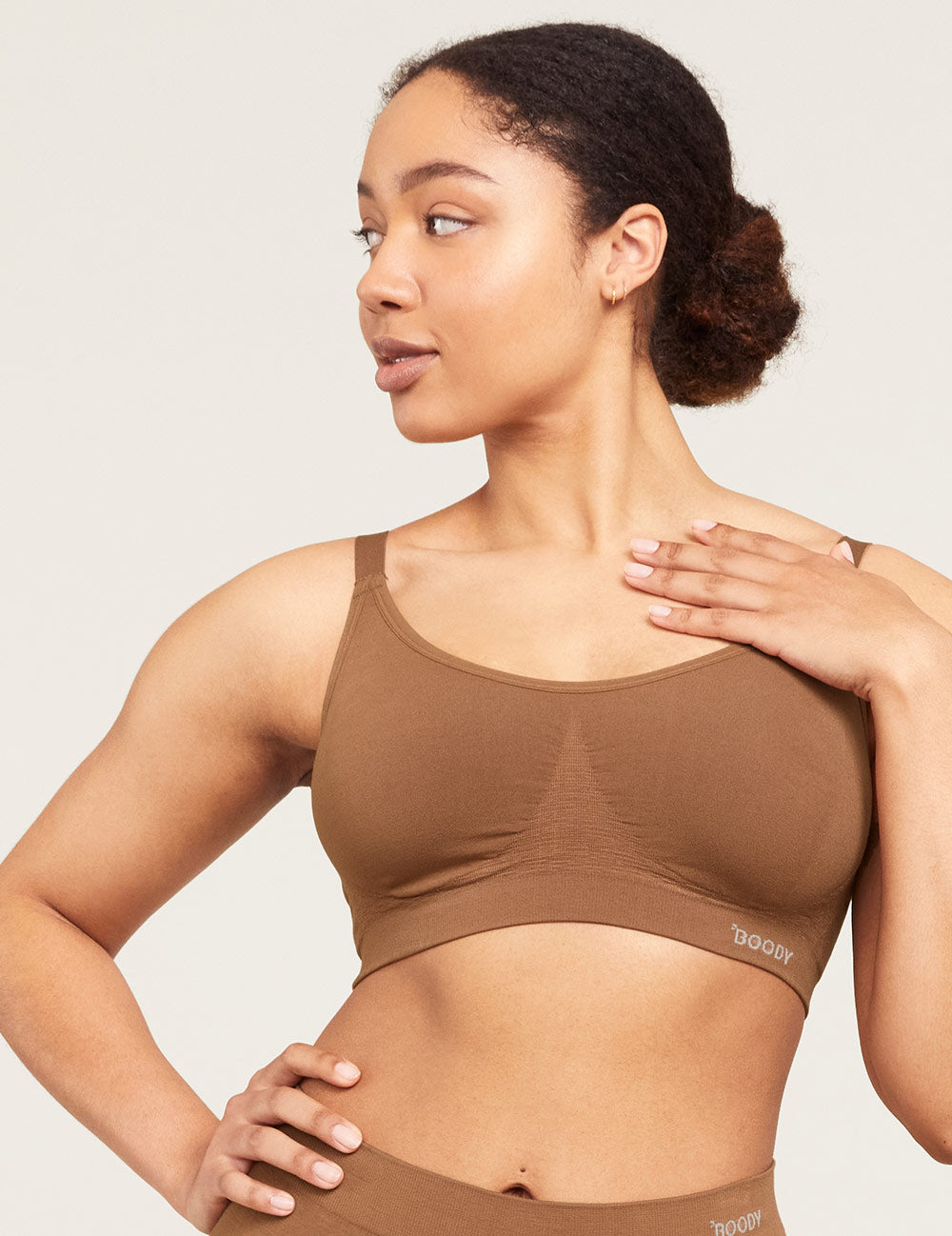 Full Bust Wireless Bra - Maple