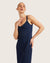 V-Neck Slip Dress - Navy