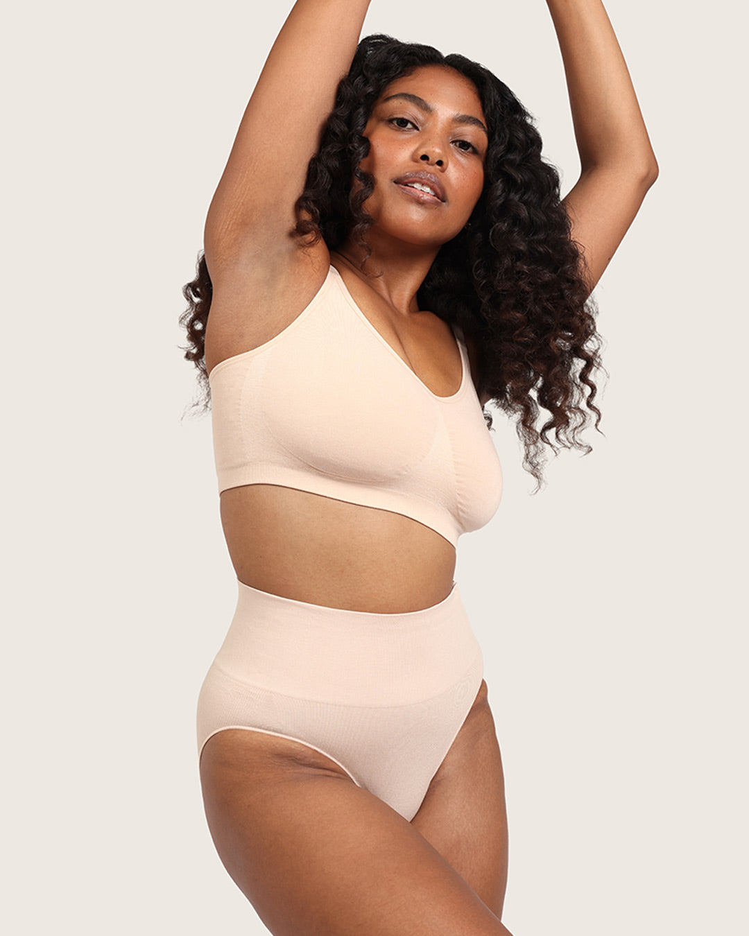 Shaper High Cut Full Briefs - Shell