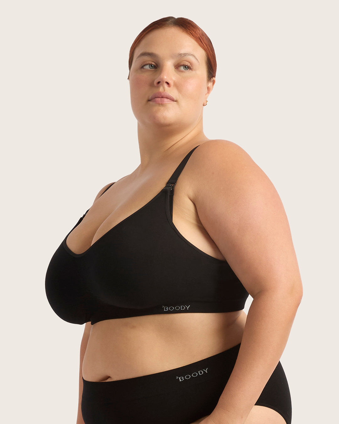 Wireless Maternity Bra - Black
