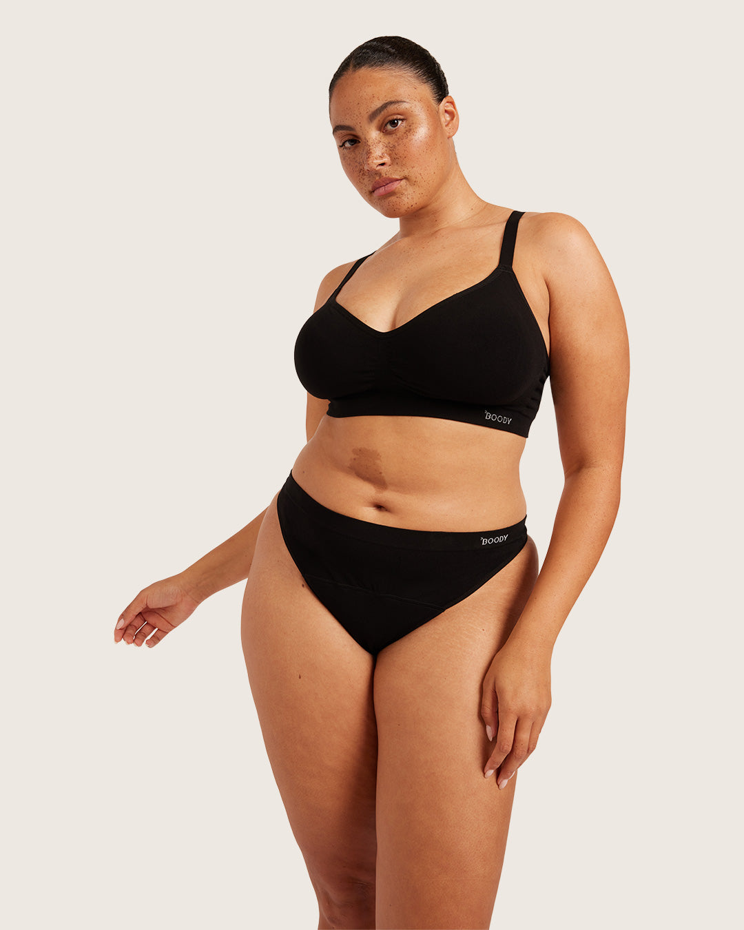 Period & Leak Proof - G-String - Light - Black