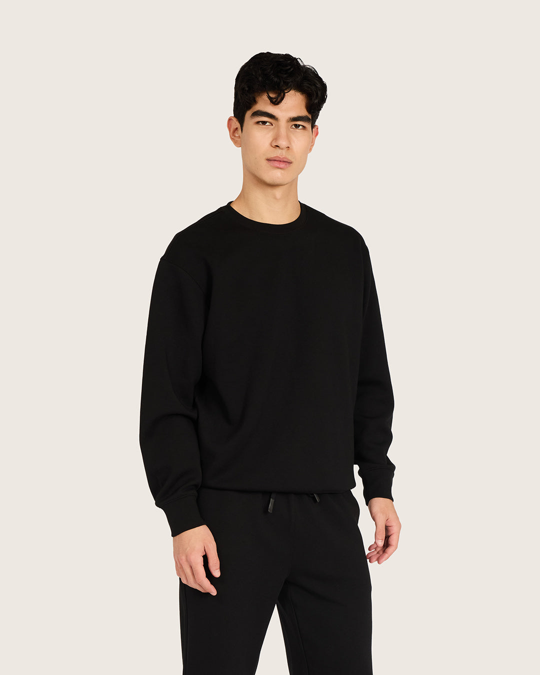 Men's Crew Neck Sweater - Black