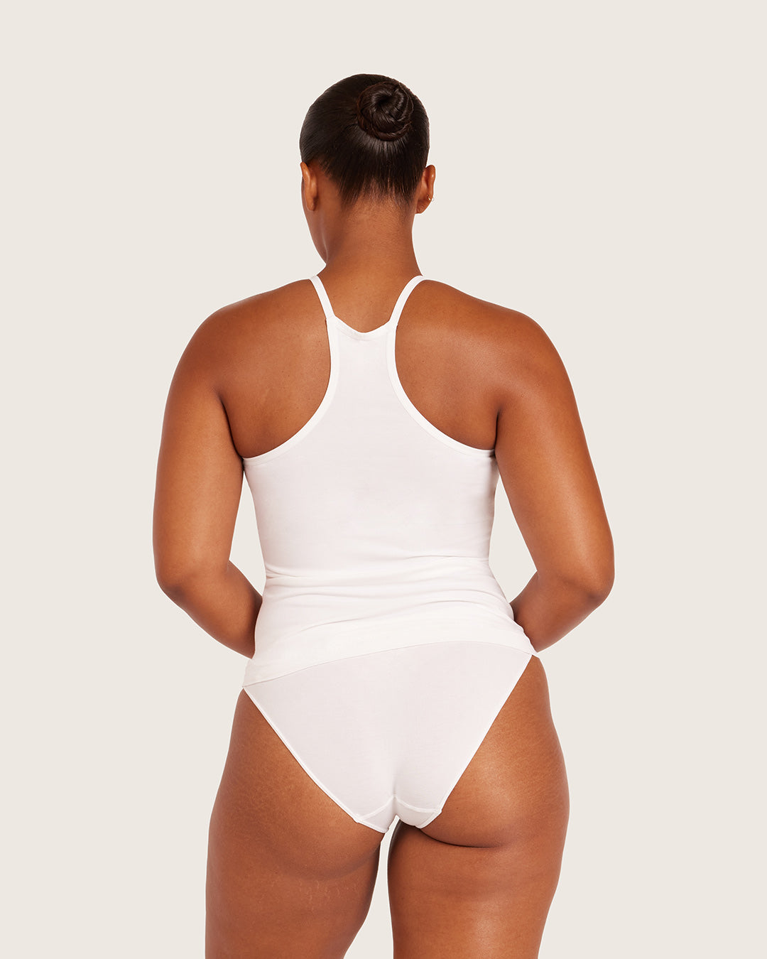 Base Layer Racerback Cami Top - White