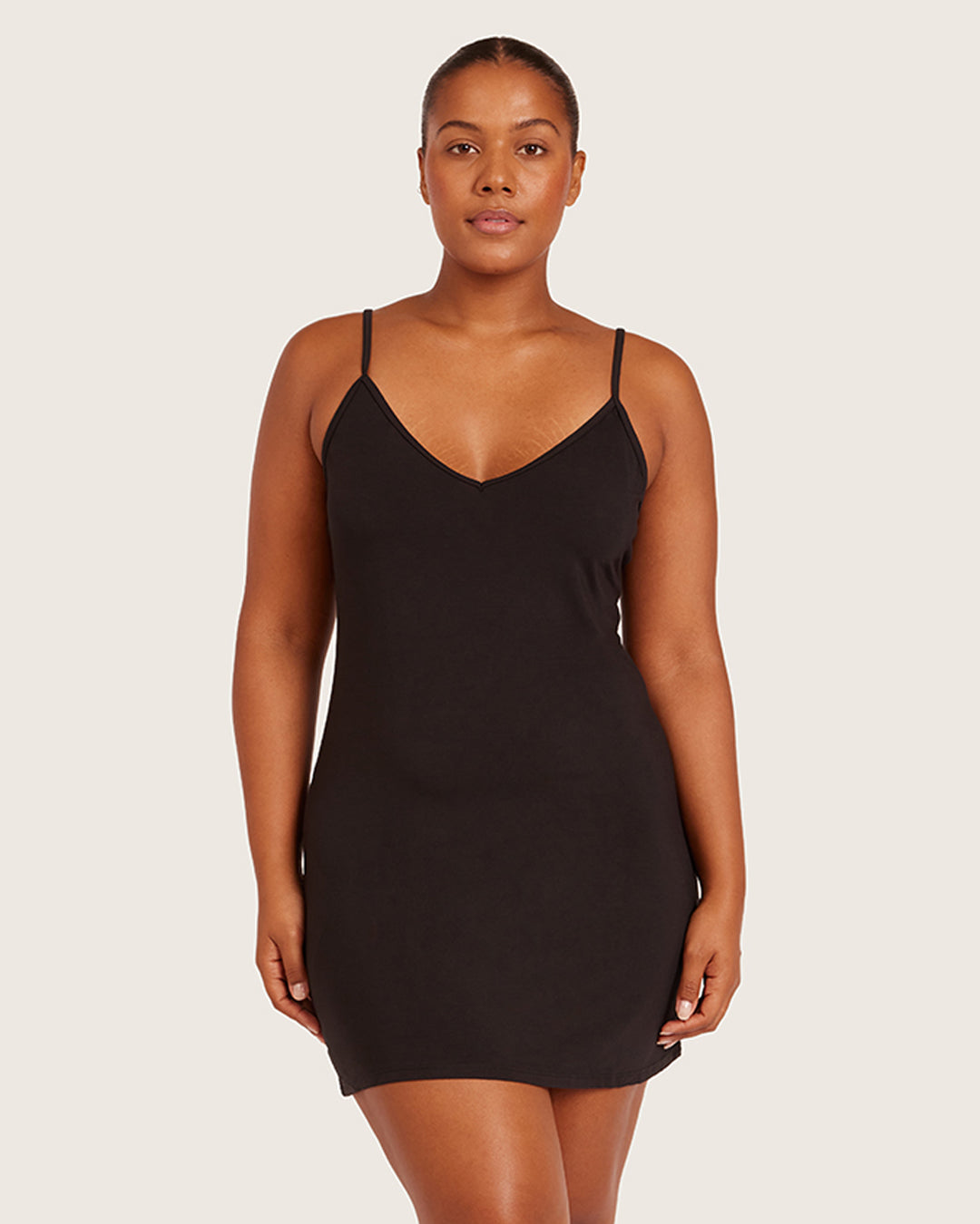 Base Layer V-Neck Slip-Black