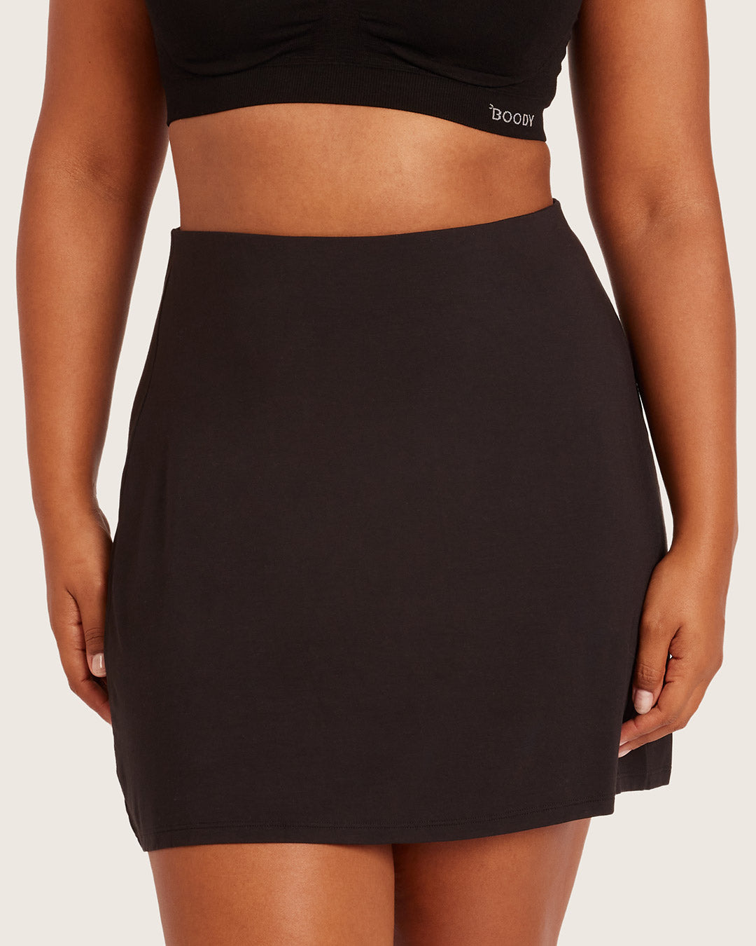 Base Layer Everyday Slip Skirt - Black