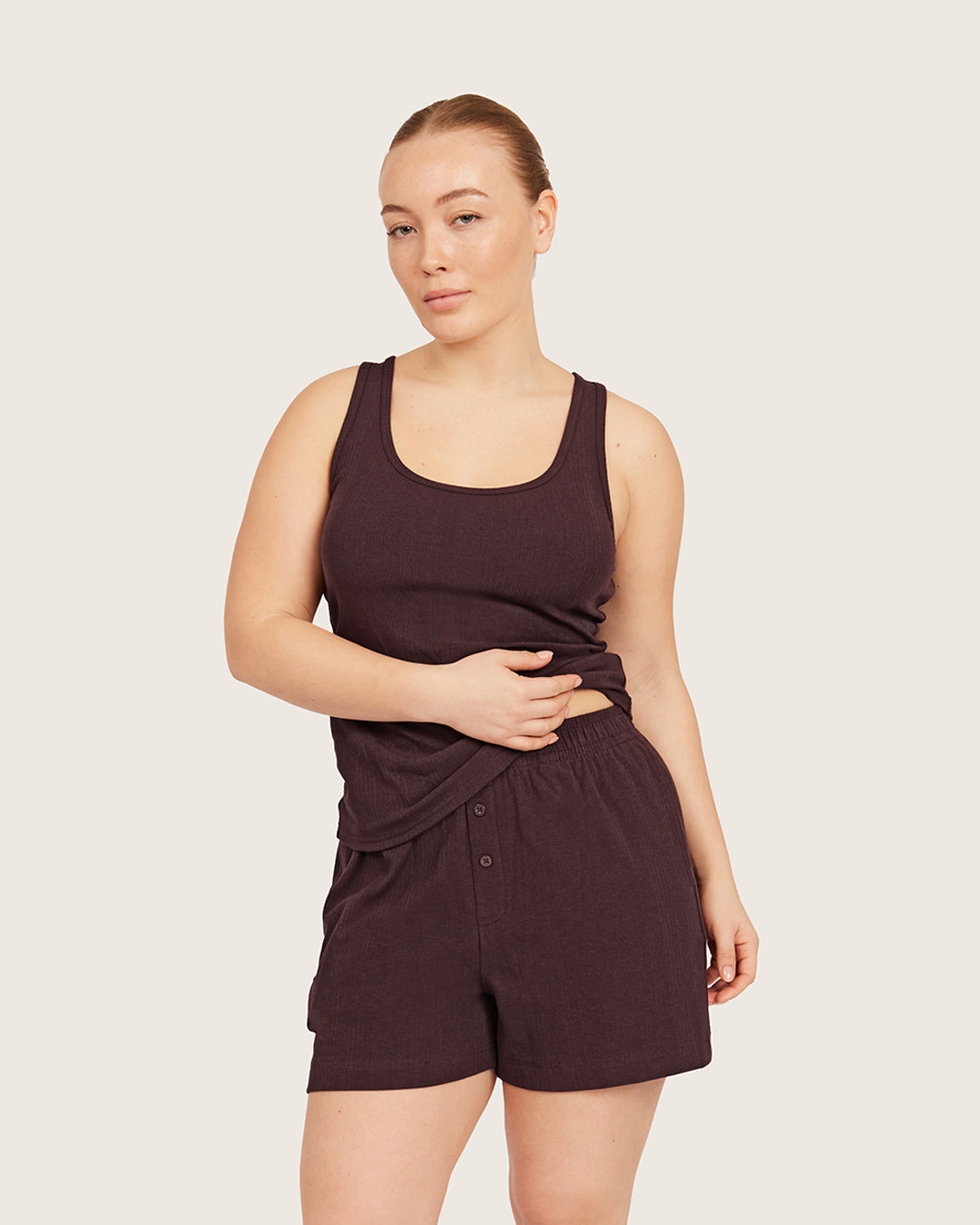 Lounge Tank Top - Mulberry