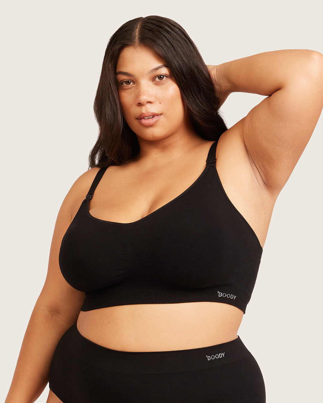 Wireless Maternity Bra - Black