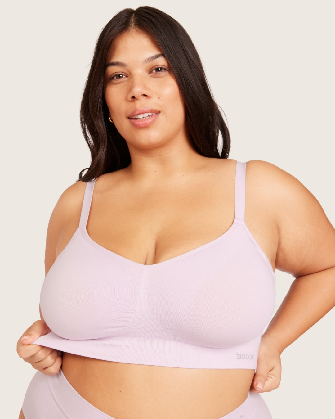 Wireless Full Bust T-Shirt Bra - Orchid