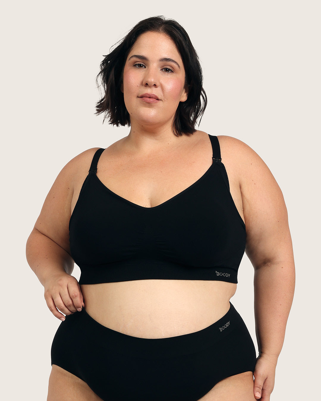 Wireless Maternity Bra - Black