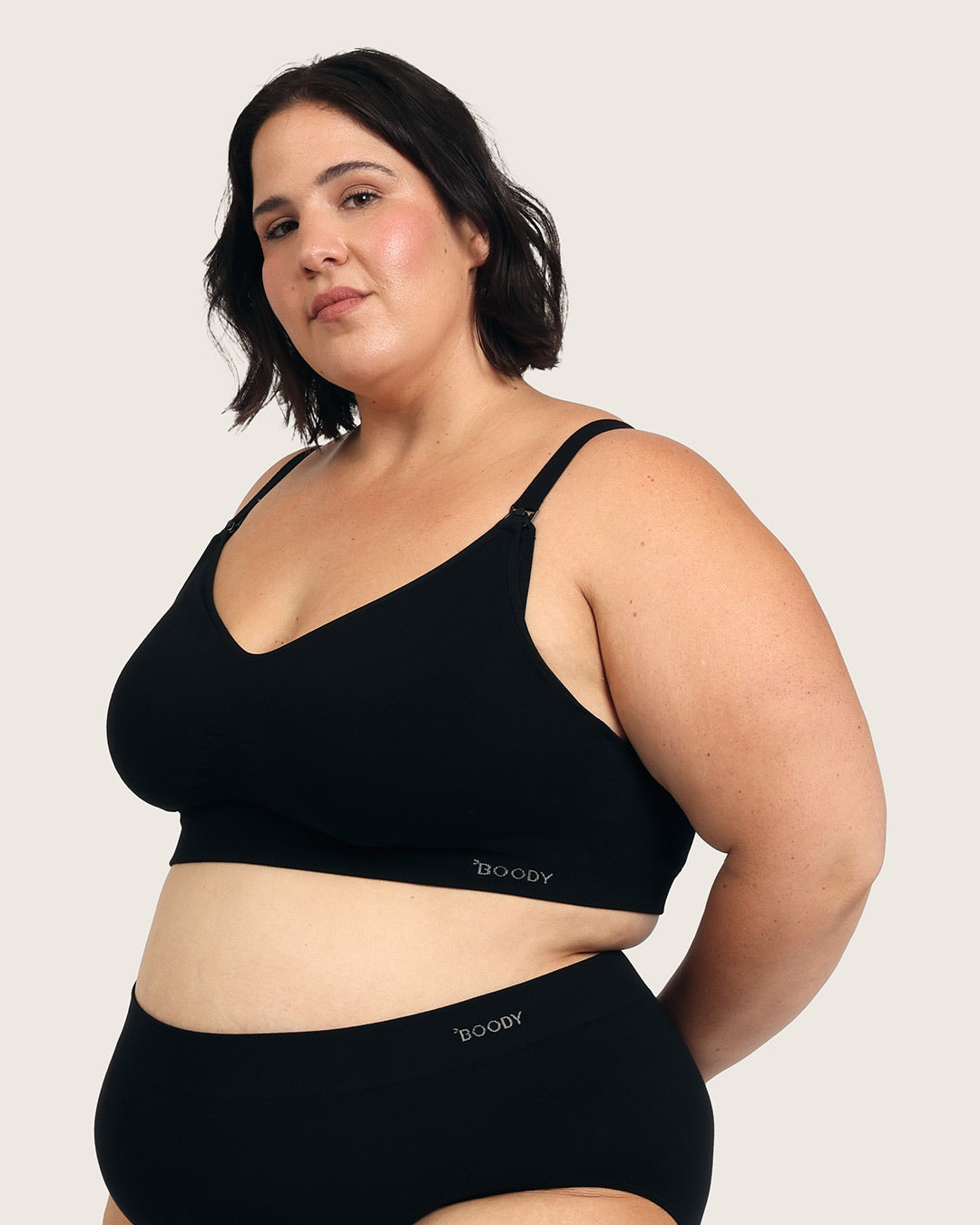 Wireless Maternity Bra - Black