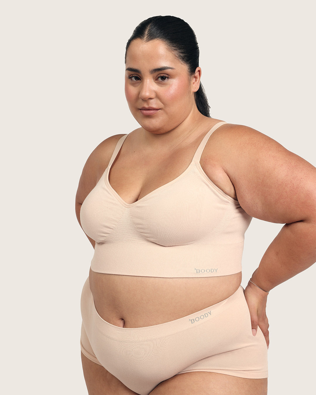 Wireless Low Back Bra - Shell