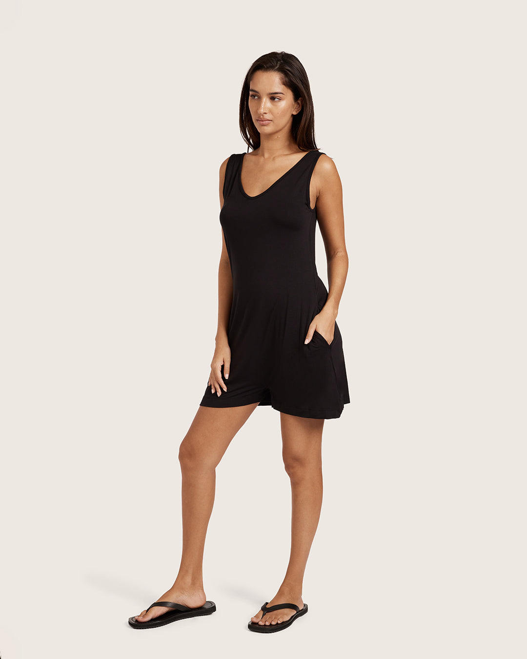 Short Romper - Black