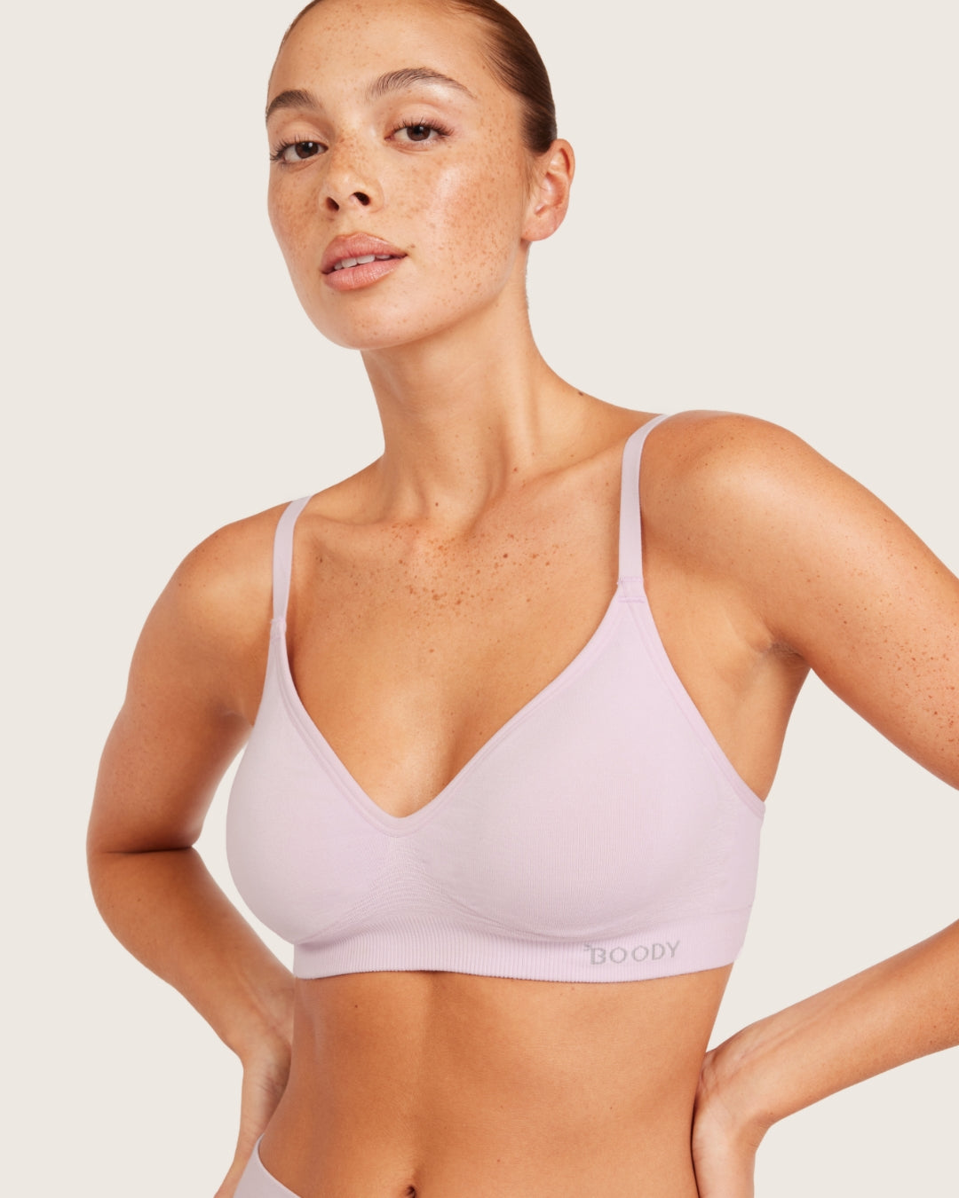 Wireless T-Shirt Bra - Orchid