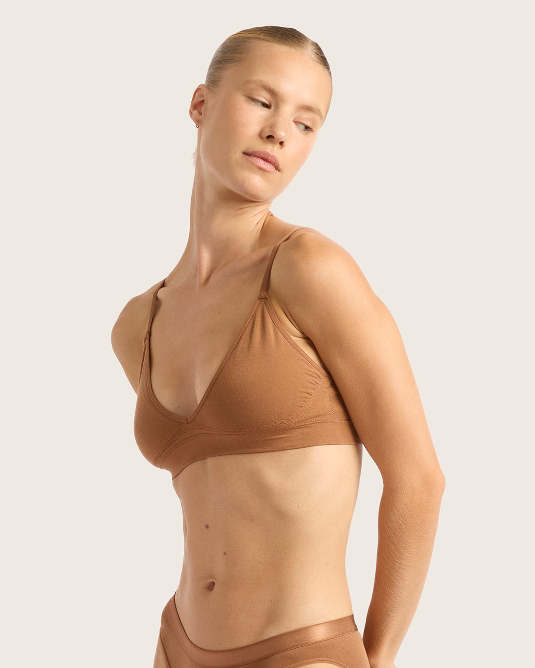 LYOLYTE Triangle Bralette - Maple