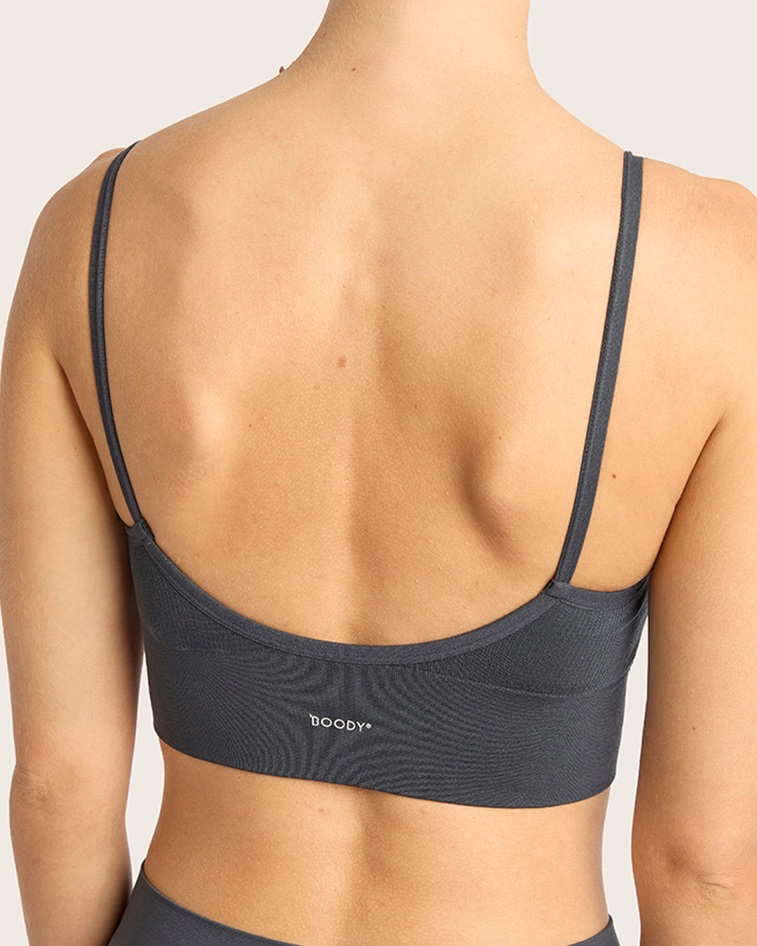LYOLYTE Ribbed Low Back Bralette - Storm