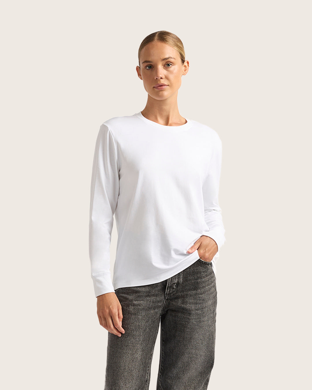 Women's Classic Long Sleeve T-Shirt - White