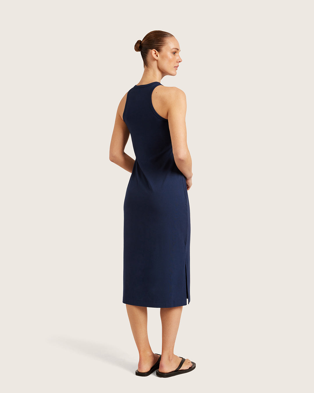 Next Level Razorback Dress Women's Bamboo Racerback Dress in Navy – Boody AU