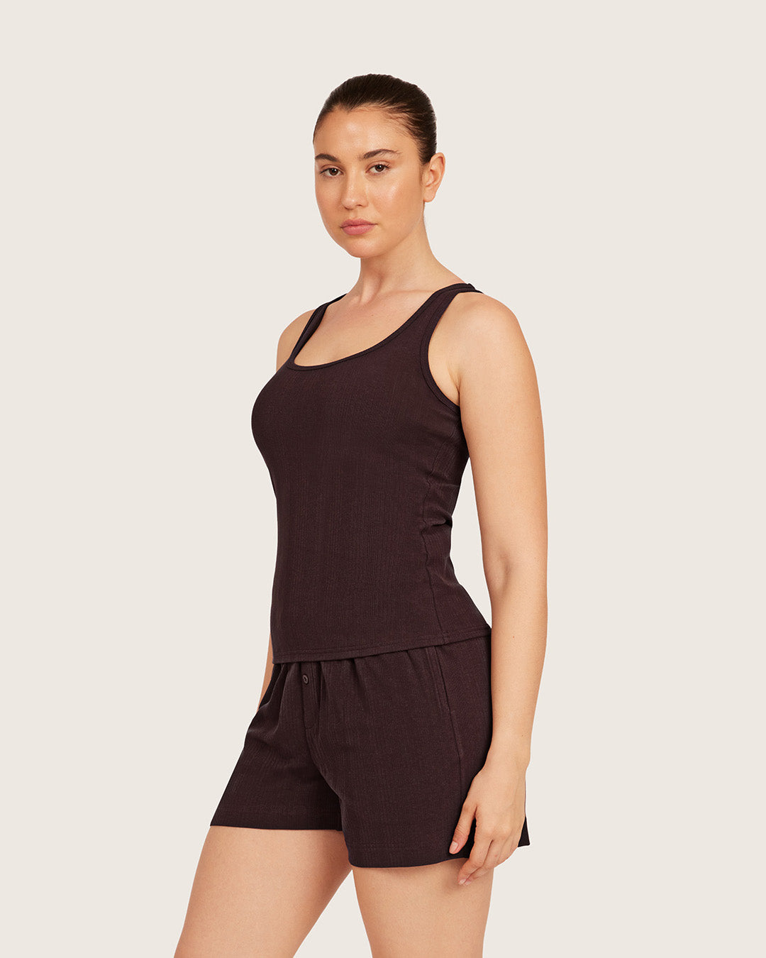 Lounge Tank Top - Mulberry