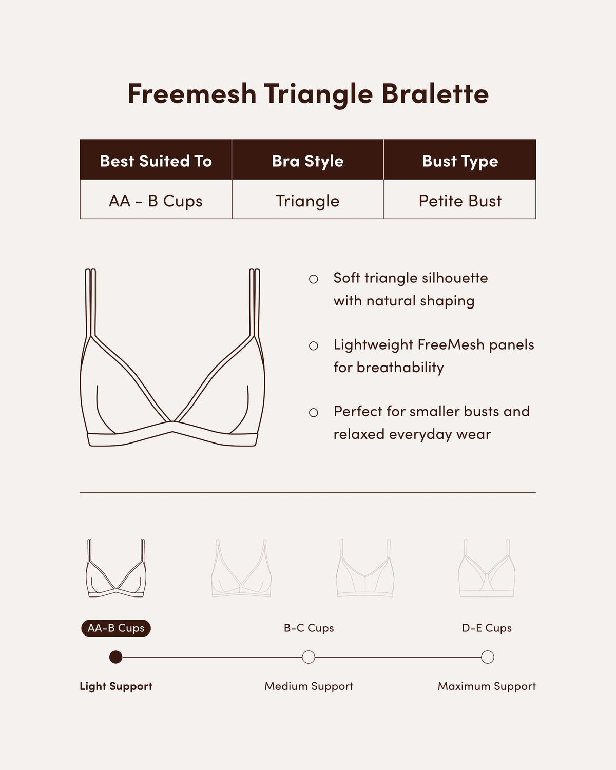 FreeMesh Triangle Bralette - Black